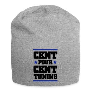 CENT POUR CENT TUNING - Bonnet en jersey - gris chiné - Devant