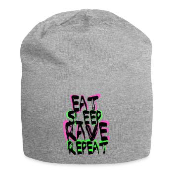 Rave Repeat - Jersey-Beanie - Grau meliert - Vorne