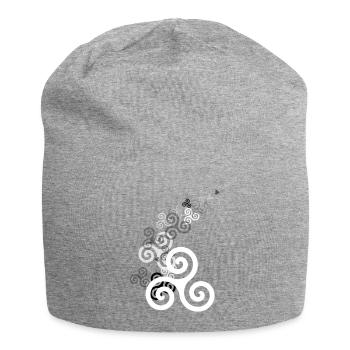 Avalanche celtique (blanc) - Bonnet en jersey - gris chiné - Devant