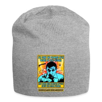 lino ventura j'ai connu une polonaise - Bonnet en jersey - gris chiné - Devant