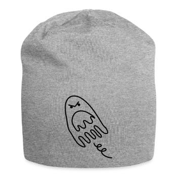 gespenst erschrocken monster Kind bebis untot - Jersey-Beanie - Grau meliert - Vorne