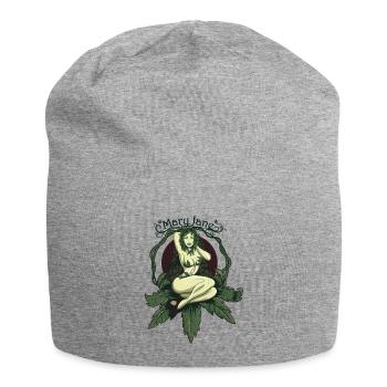 Mary Jane PINUP - Jersey-Beanie - Grau meliert - Vorne