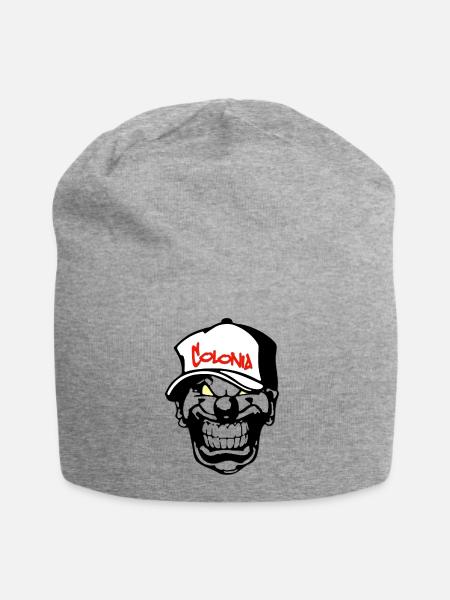 Köln - Colonia - Jersey-Beanie - Grau meliert