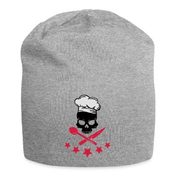 Cooking Skull - Bonnet en jersey - gris chiné - Devant