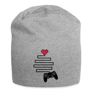 Love Connection (Gaming) - Jersey Beanie - heather grey - Front
