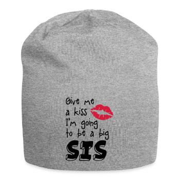 big sister - Jersey Beanie - heather grey - Front