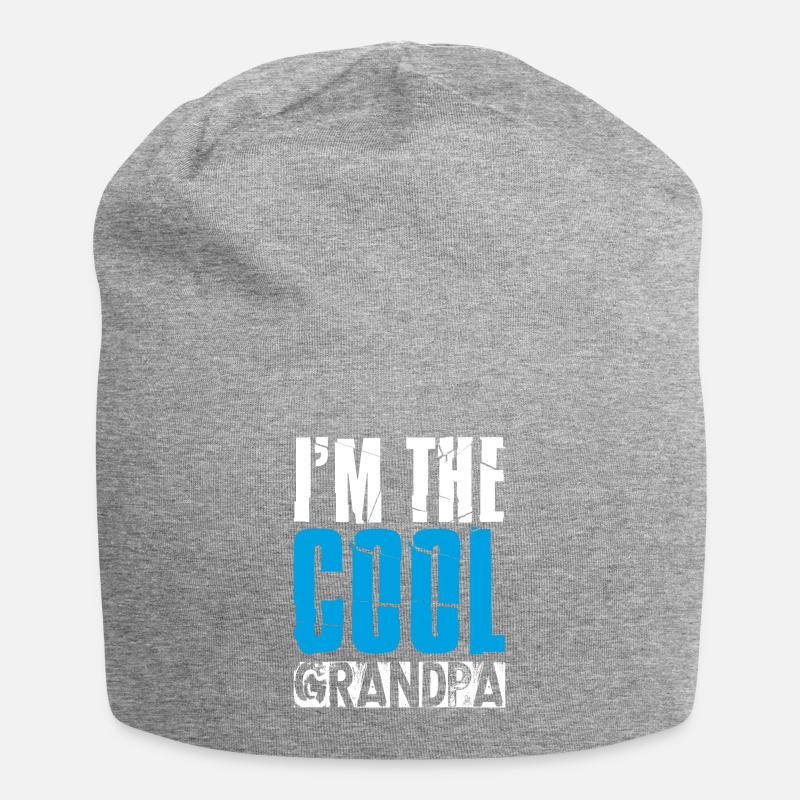 Ich bin der coole Opa - Jersey-Beanie - Grau meliert
