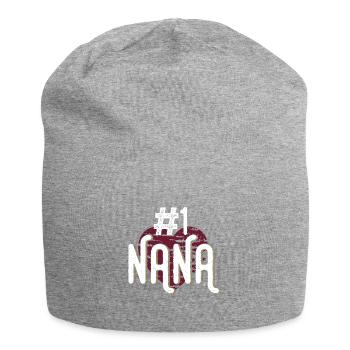 Grandmother Nana # 1 - Jersey Beanie - heather grey - Front