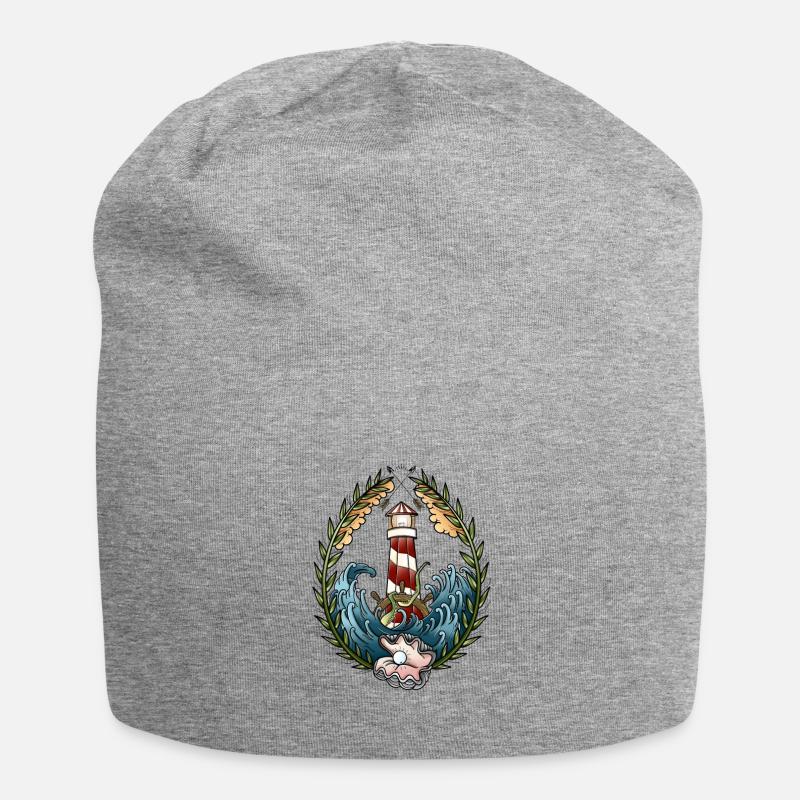 Tattoo design lighthouse - Jersey Beanie - heather grey