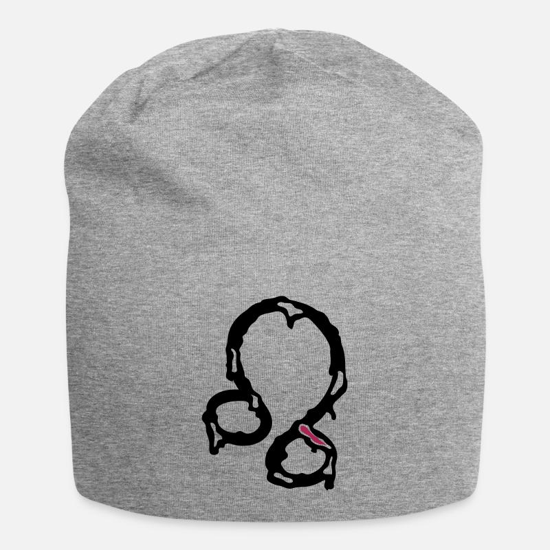Sternzeichen Löwe - Jersey-Beanie - Grau meliert