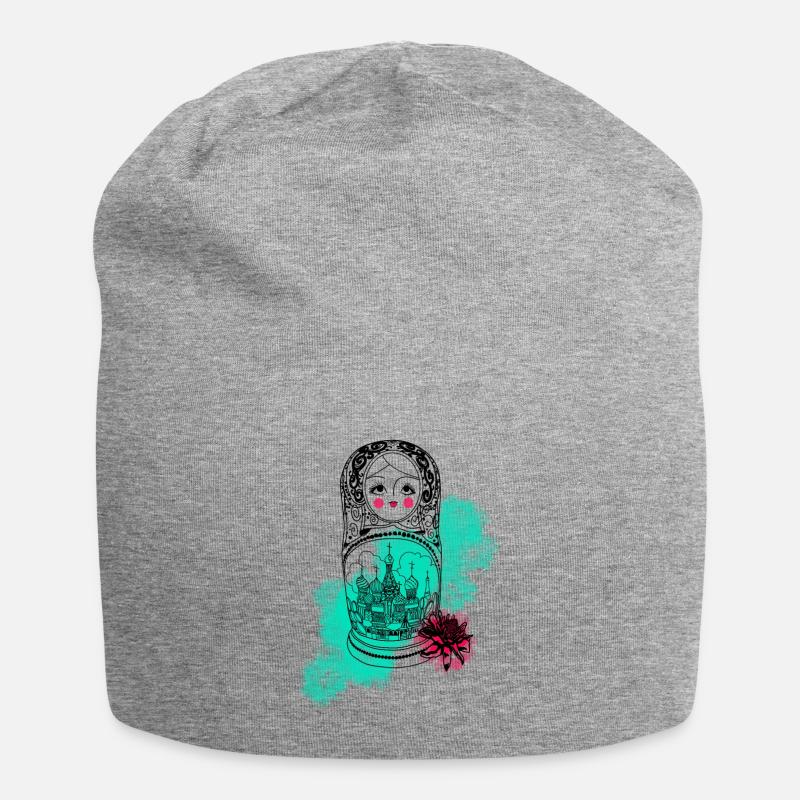 Matroschka - Jersey-Beanie - Grau meliert