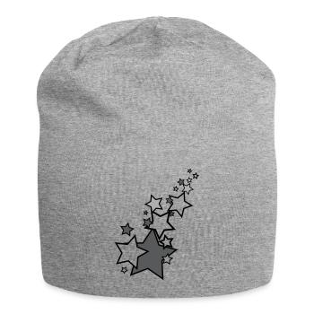 shooting star - Jersey Beanie - heather grey - Front