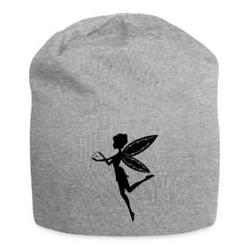 elfe - Jersey-Beanie - Grau meliert - Vorne