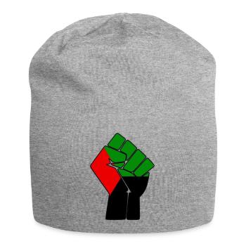 POING MADA - Bonnet en jersey - gris chiné - Devant