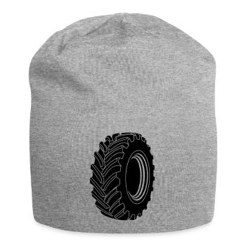 Autoreifen Schwertransport - Jersey-Beanie - Grau meliert - Vorne