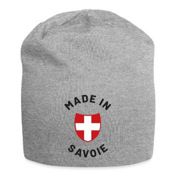 Made in Savoie - Bonnet en jersey - gris chiné - Devant