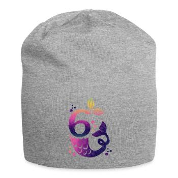 6 Sirène d’anniversaire - Bonnet en jersey - gris chiné - Devant