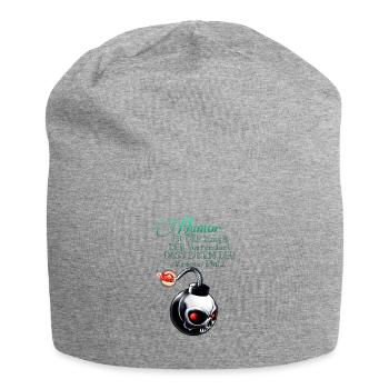 Humor - Jersey-Beanie - Grau meliert - Vorne