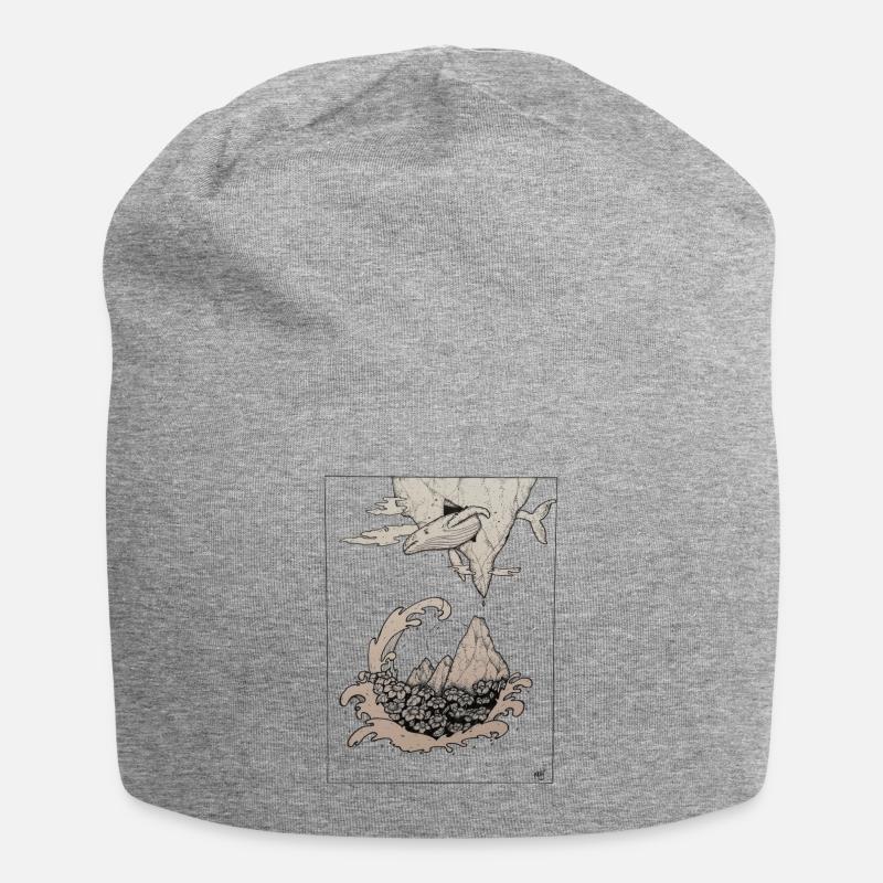 Wal - Jersey-Beanie - Grau meliert