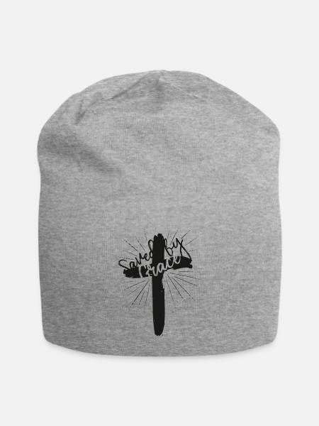 Saved by Grace - Jersey-Beanie - Grau meliert