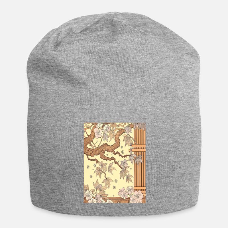 Asie - Bonnet en jersey - gris chiné