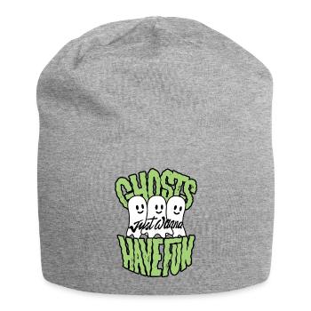 Les fantômes veulent juste s’amuser - Bonnet en jersey - gris chiné - Devant