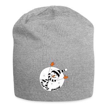 Laissez-le neiger - Bonnet en jersey - gris chiné - Devant