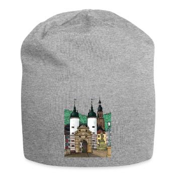 Vieux pont de Heidelberg Souvenir d’Allemagne - Bonnet en jersey - gris chiné - Devant