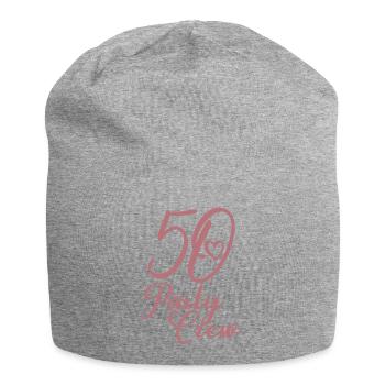 50 Party Crew 50th Birthday Party 50 ans - Bonnet en jersey - gris chiné - Devant