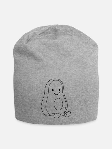 Avocado süß - Jersey-Beanie - Grau meliert