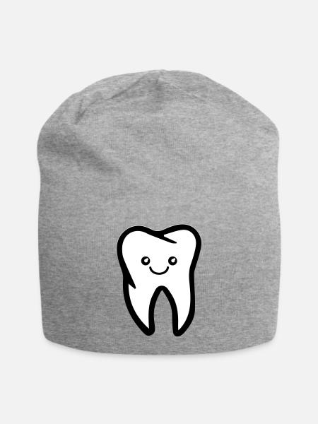 sourire des dents - Bonnet en jersey - gris chiné