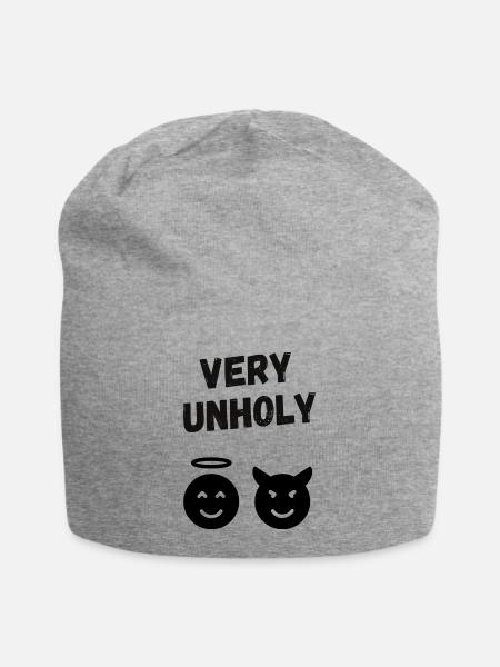 Very Unholy - Jersey-Beanie - Grau meliert