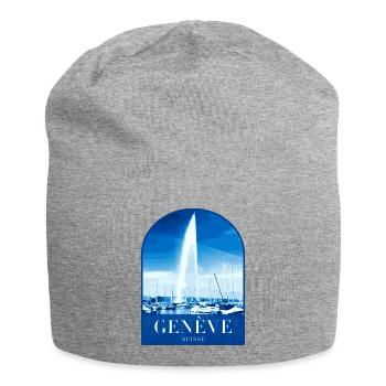 Geneva JetdEau Harbour Motif - Jersey Beanie - heather grey - Front