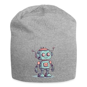 Robo-Charmer - Jersey Beanie - heather grey - Front