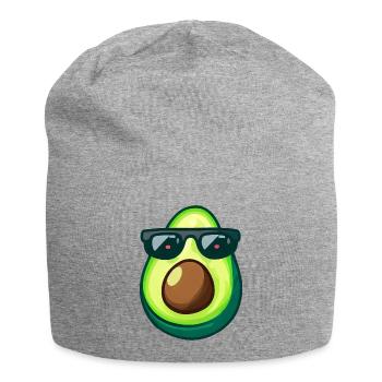 Avocat avec noyau d’avocat lunettes de soleil yeux rouges - Bonnet en jersey - gris chiné - Devant