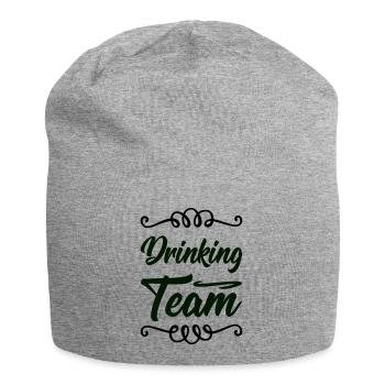 drinking team - Jersey Beanie - heather grey - Front