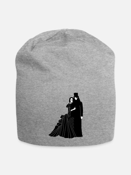 Geisterhaftes Paar - Jersey-Beanie - Grau meliert