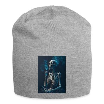 Fumées squelettes - Bonnet en jersey - gris chiné - Devant