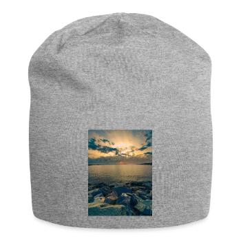 ocean - Jersey Beanie - heather grey - Front