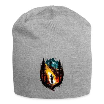 Mountain cyclist - Jersey Beanie - heather grey - Front