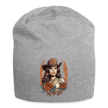 Fille de l’Ouest - Bonnet en jersey - gris chiné - Devant