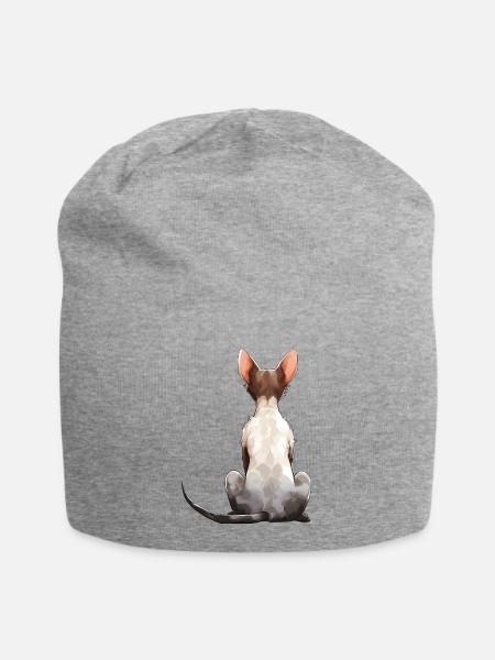 Cornish Rex Katze - Jersey-Beanie - Grau meliert
