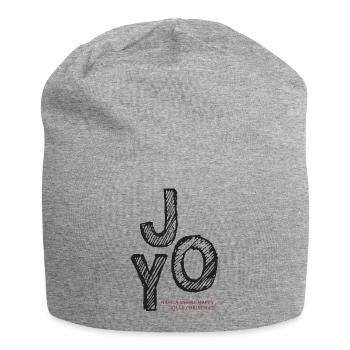 JOY Christmas Joy Lettering - Jersey Beanie - heather grey - Front