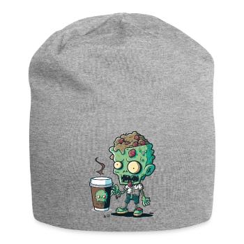 Die koffeinhaltigen Untoten - Jersey-Beanie - Grau meliert - Vorne