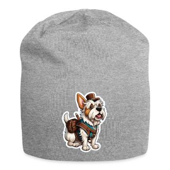 Lederhosen / Animal / Traditional costume / Tradition / Dog - Jersey Beanie - heather grey - Front
