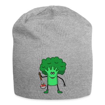 Brocoli Soupe Aux Légumes Louche Tomate Cuisine - Bonnet en jersey - gris chiné - Devant