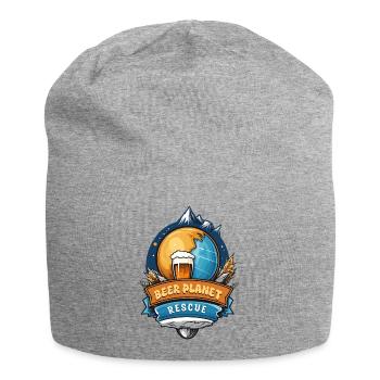 Bier Planet Retten - Jersey-Beanie - Grau meliert - Vorne