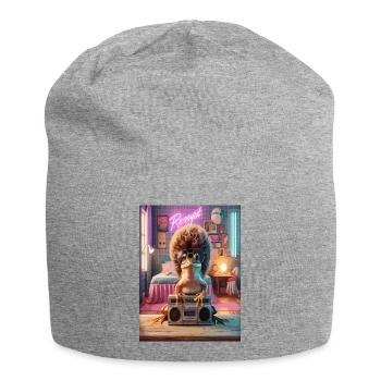 Lounge Jungle Hérisson avec lunettes de soleil - Bonnet en jersey - gris chiné - Devant