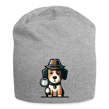 Mystery Hound: The Case of the Curious Canine - Jersey Beanie - heather grey - Front