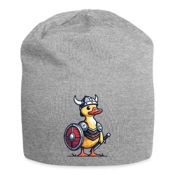 Viking Quack: The Duck of Valhalla - Jersey Beanie - heather grey - Front